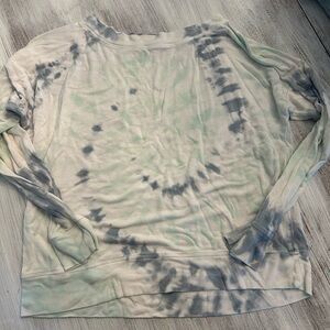 River Sky Tie-Dye Long Sleeve Women Top